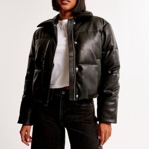 Abercrombie & Fitch Black Puffer Jacket